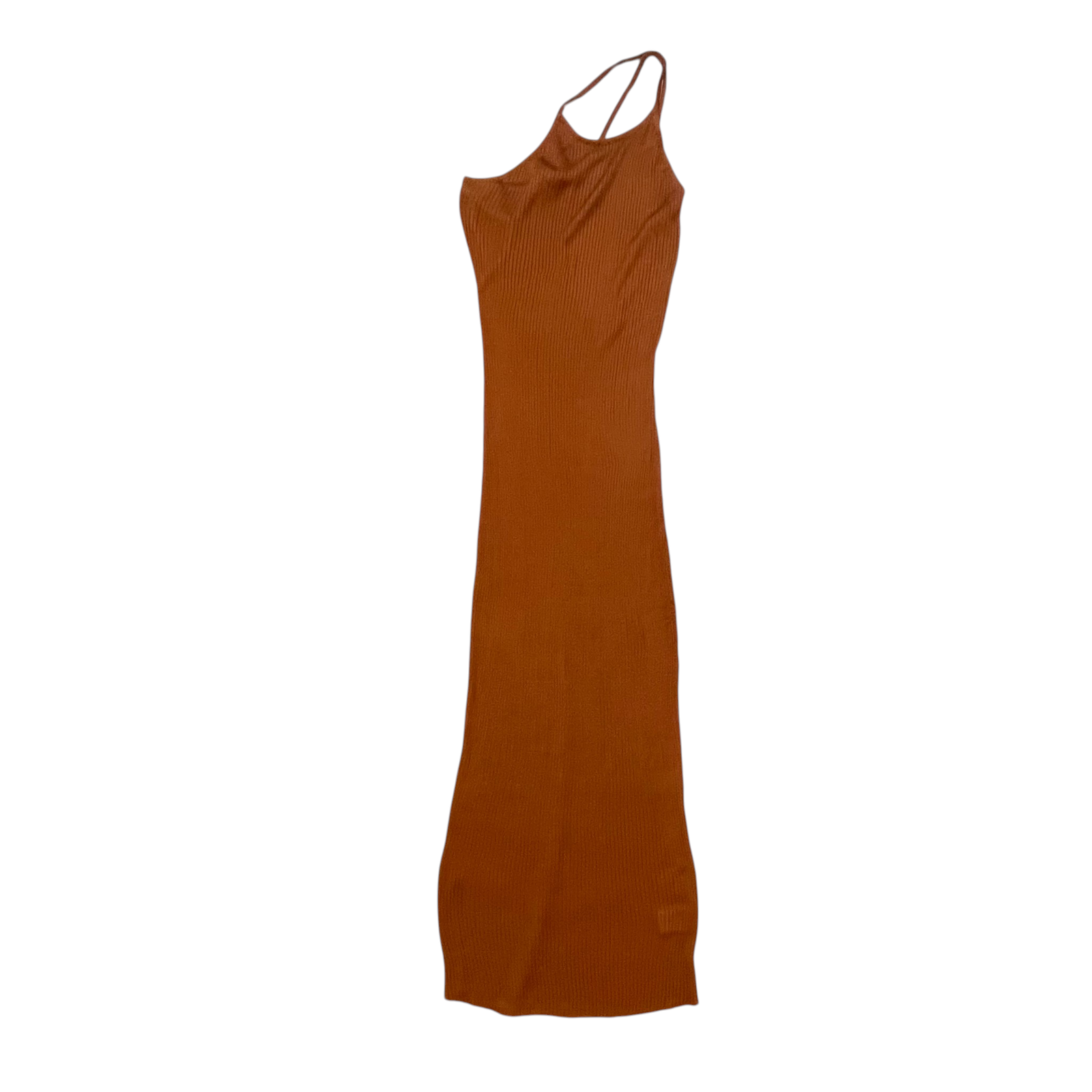 Nwt Auteur Studio Nour Dress - Orange/Rust - Asymmetrical Neckline - Size S — image 3 of 8